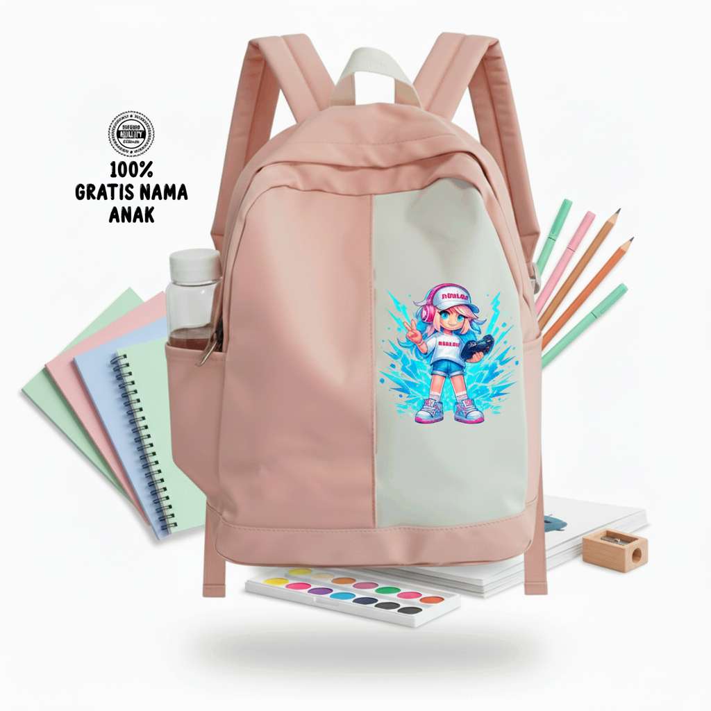 Tas Ransel Anak Roblox Karakter Perempuan Untuk Sekolah Dan Main
