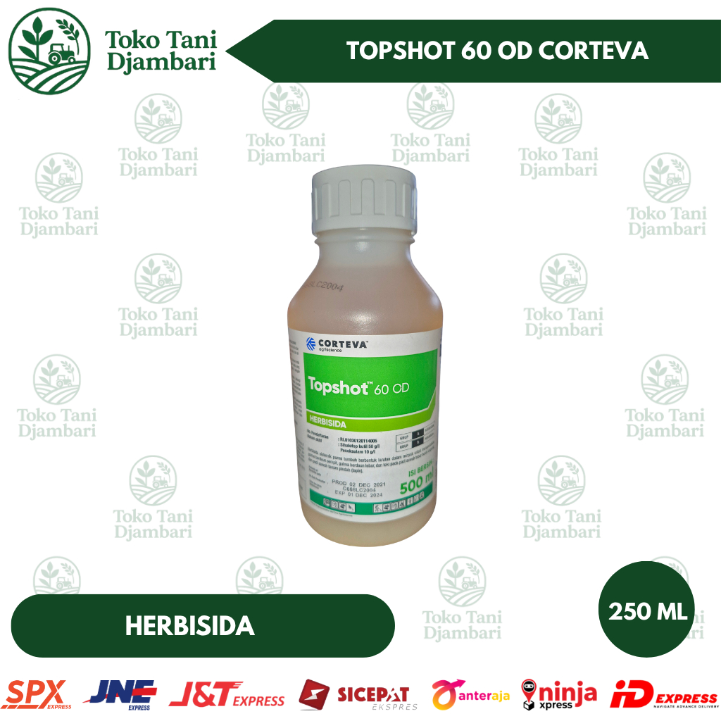 Herbisida Topshot 60 OD Corteva 250ml 500ml Obat Rumput Padi Ampuh Gulma Daun Sempit Teki dan Daun L