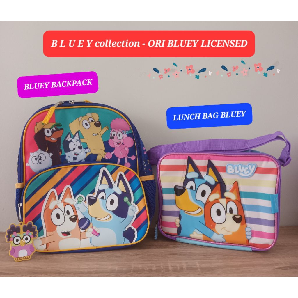 tas ransel bluey backpack anak karakter bluey lunch bag karakter kartun bluey tas bekal karakter kar