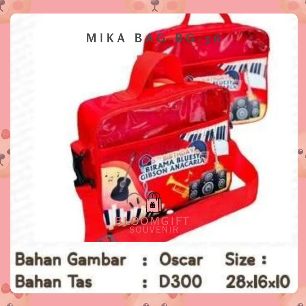 TAS MIKA TRANSPARAN/ TAS MIKA CUSTOM/ SOUVENIR ULTAH/ SOUVENIR ANAK