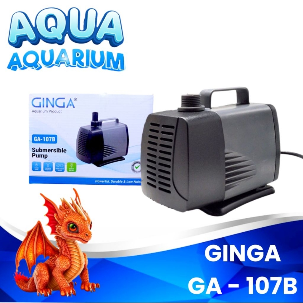 POMPA KOLAM IKAN KOI GINGA GA 107B WATER PUMP AIR TERJUN