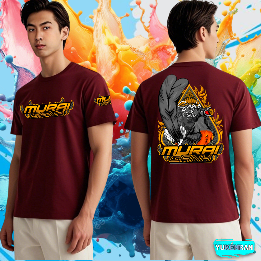 KAOS DISTRO DAN TOPI MURAI BATU MURAI GANK COTTON COMBAD