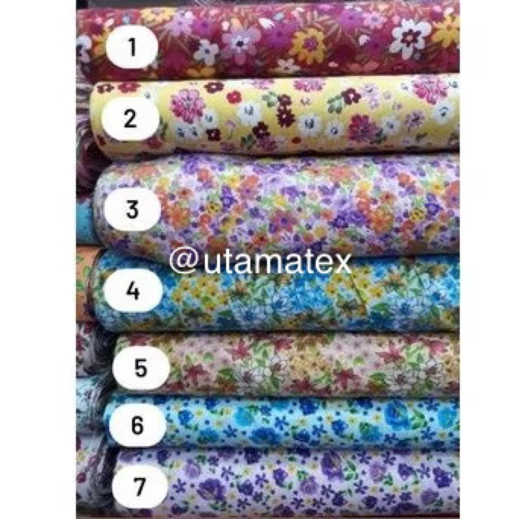Bahan Katun Motif/ Katun Print/ Bahan Katun Print.