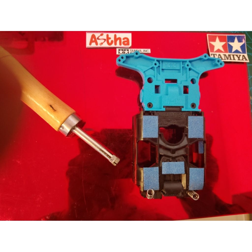 Tube Trimmer pengecil MS Center Suspensi Tamiya Mini 4wd Drill Tool Suspensi