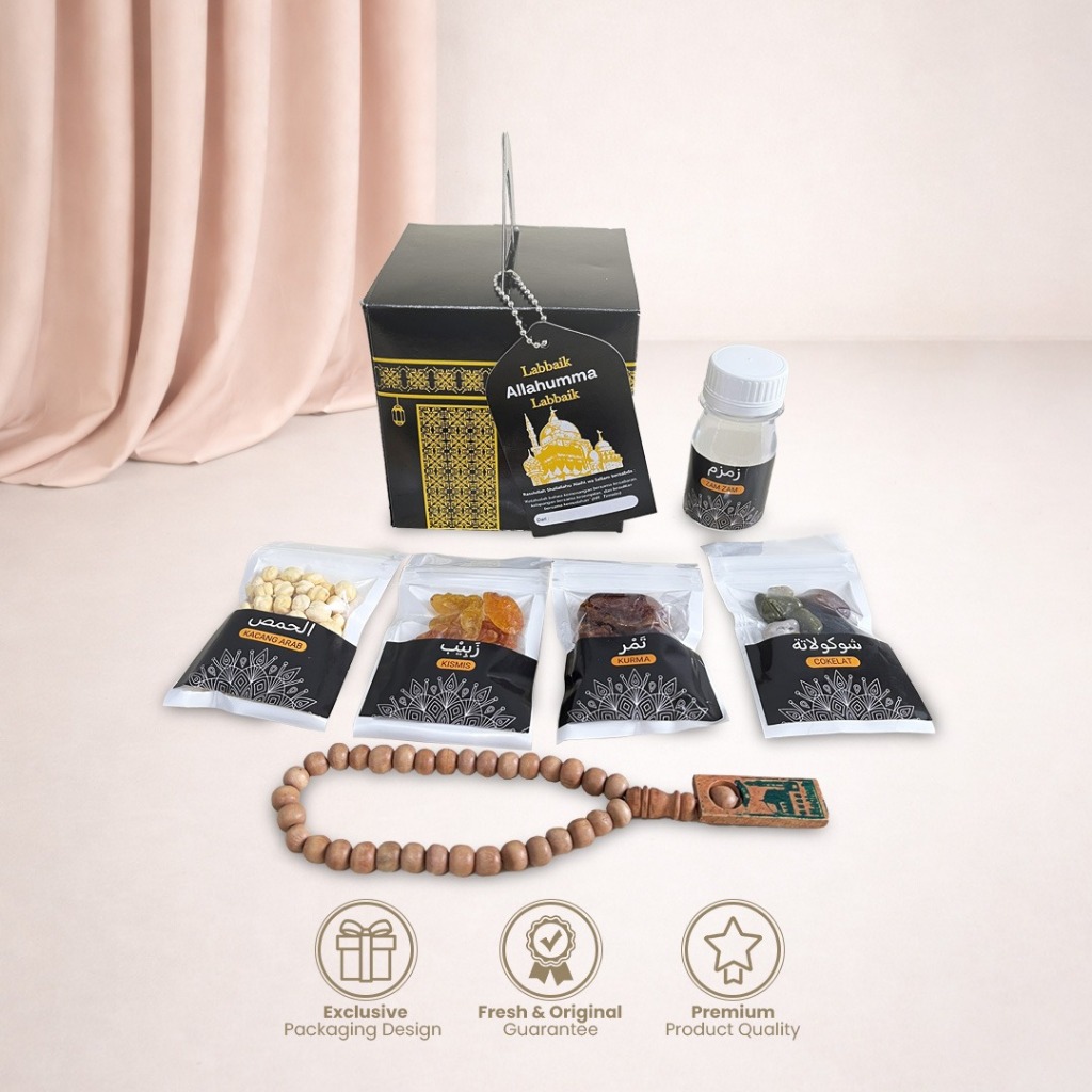 Buraidah Hampers Paket Box Multazam Oleh Oleh Haji Umroh Premium Kemasan Klip Ekslusif Paket Ka'bah 