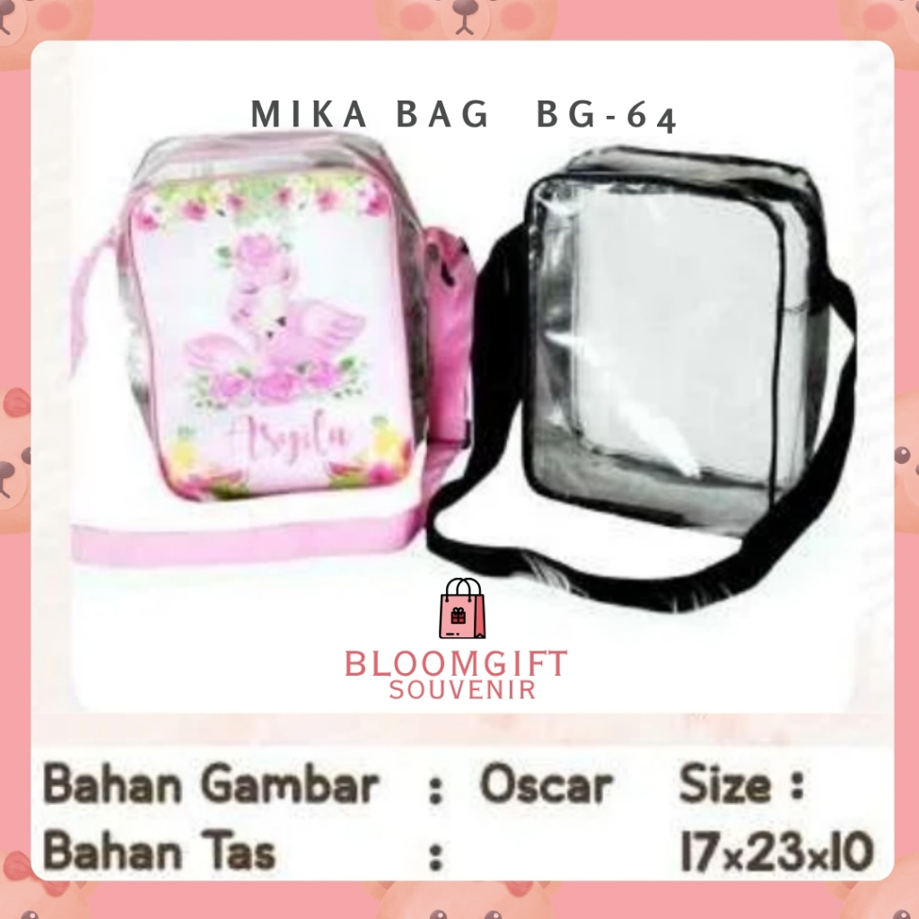 SELEMPANG MIKA TAS/SOUVENIR CUSTOM/SOUVENI RANAK/SOUVENIR ULTAH/TAS ULTAH/TAS ANAK