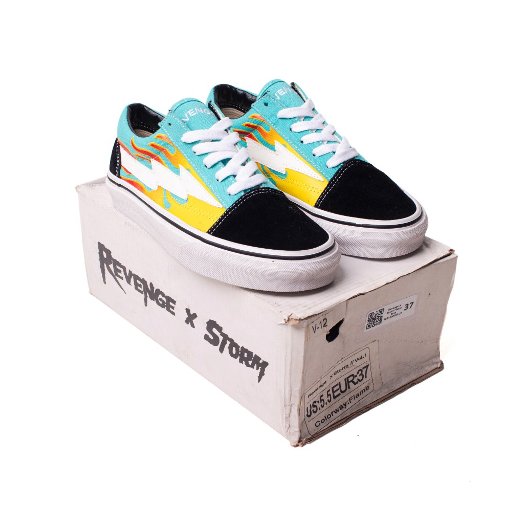 (FTBX) Sepatu Sneakers Revenge X Storm Flame Blue