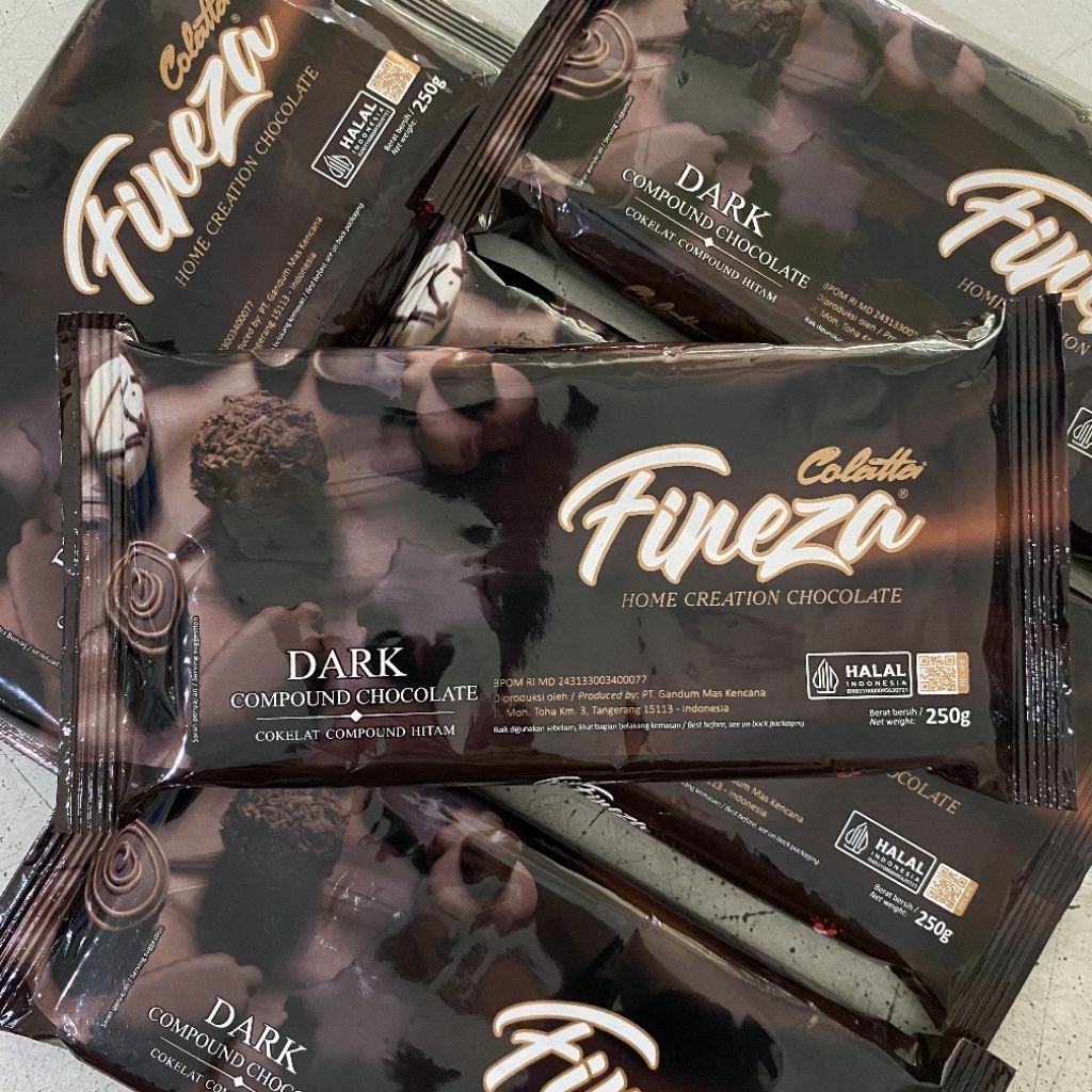 Colatta fineza dark compound chocolate 250 gram | dark cokelat | colatta fineza