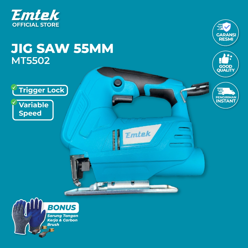 EMTEK Paket Jigsaw Listrik + Mata Gergaji