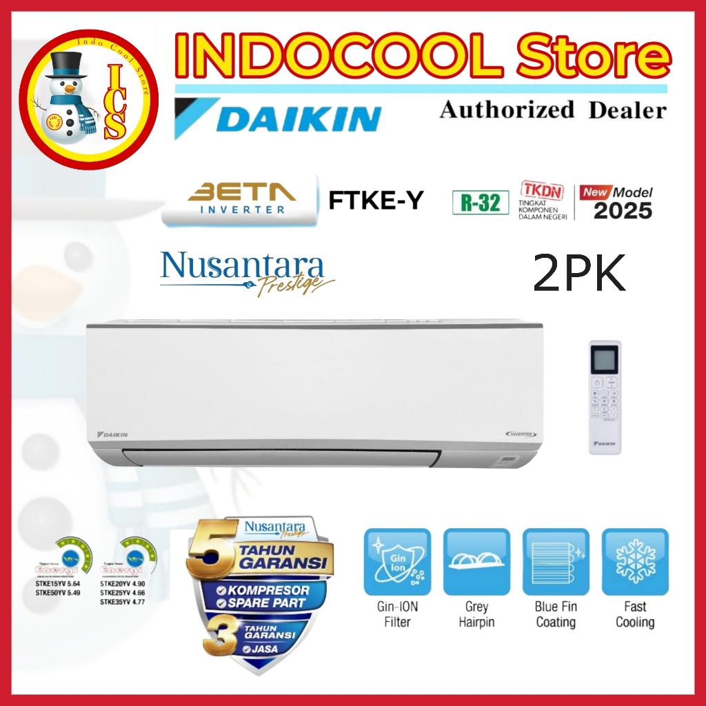 Ac Daikin Beta Inverter 2pk FTKE50-YV R32