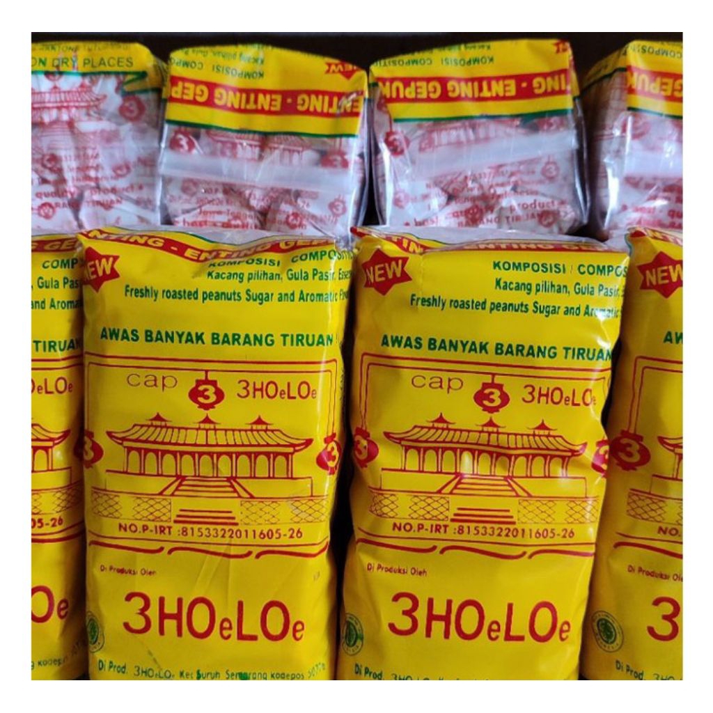Ting Ting Gepuk Cap Klenteng 3 holo isi 50pc