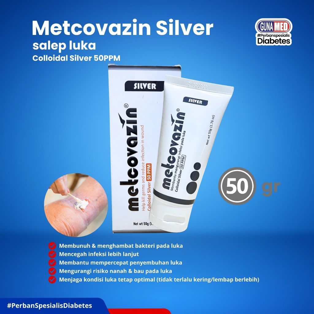 Salep Metcovazin Silver 50gr / Salep Luka / Salep Metcovazin Silver Original