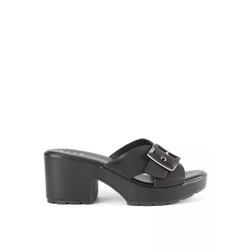 Elle - Ladies Platform Sandal 50057 Black