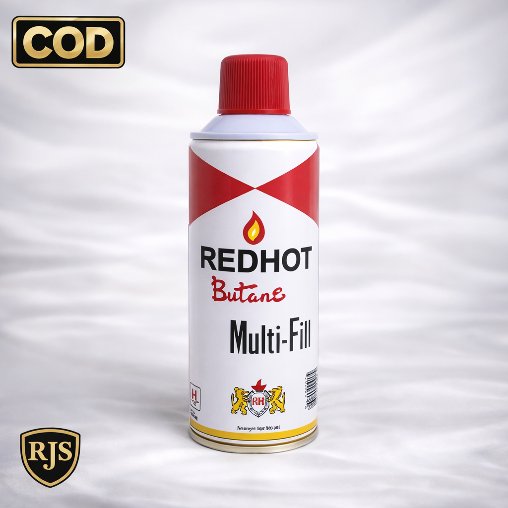 Refill Gas Butane Redhot 220gr – Multi Fill Korek Api Gas, Torch & Jet Flame