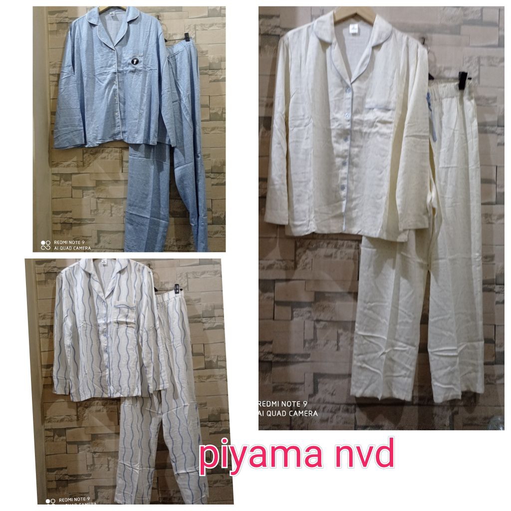 piyama baju tidur nevada dan st yves lengan panjang