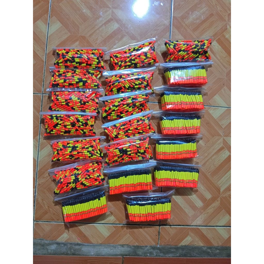 Pelampung pancing strip busa / sepons Starlet bolong