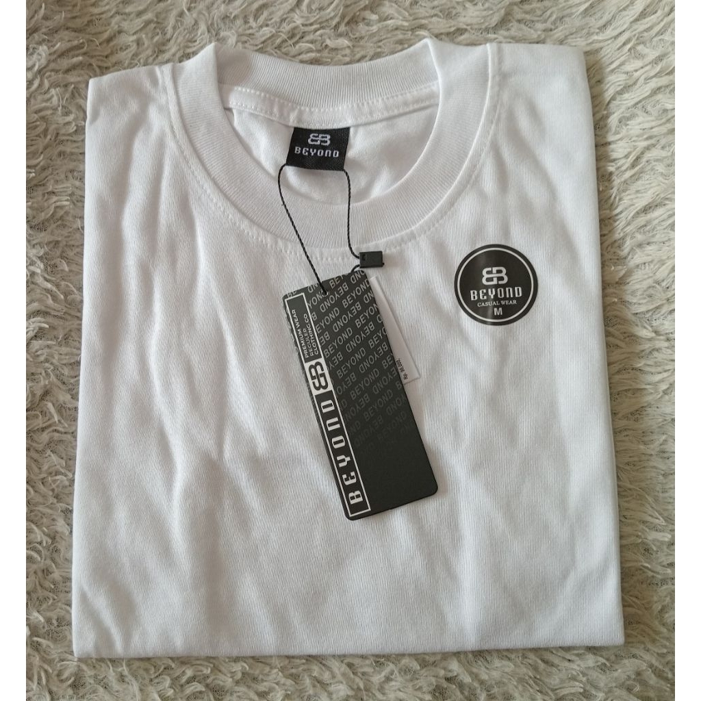 kaos putih polos anak size M-XL katun PE