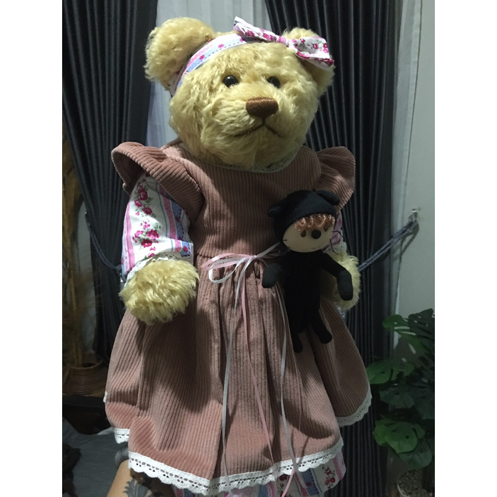 teddy bear vintage mohair musik