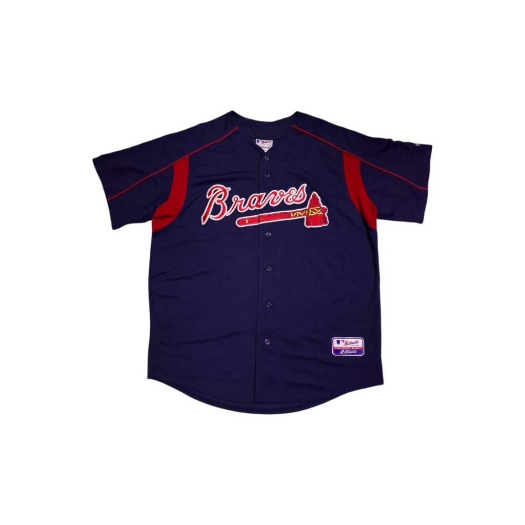 jersey baseball atlanta braves by majestic