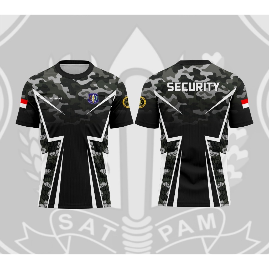 JERSEY SATPAM TERBARU /JERSEY KAOS SECURITY HITAM /SERAGAM SATPAM HITAM / KAOS SECURITY PENDEK//JERS