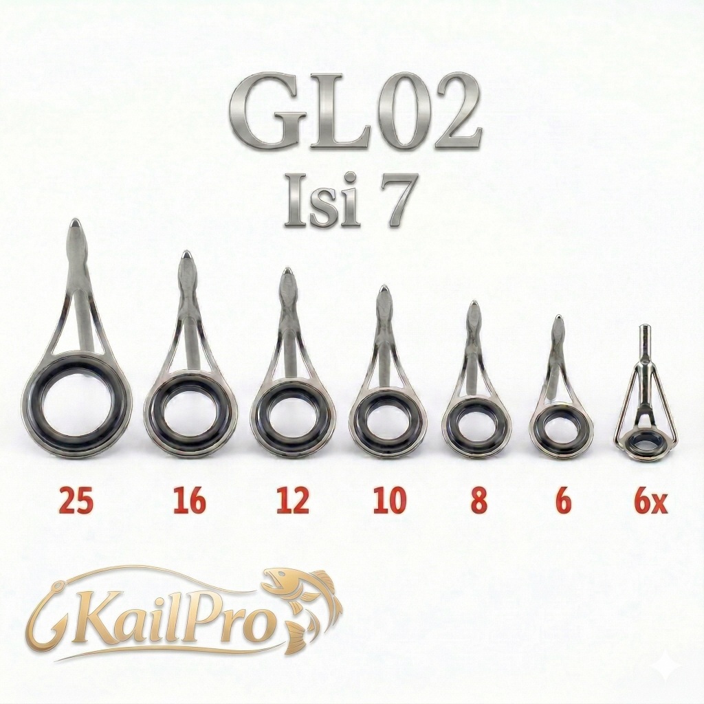 Ring Guide Joran Pancing Galatama GL02 Silver - Kolongan Keramik Anti Karat