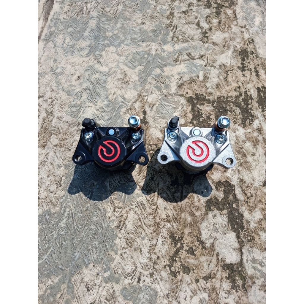 KALIPER BREMBO 2 PISTON / KALIPER BREMBO 2P BIG LOGO GREY BLACK
