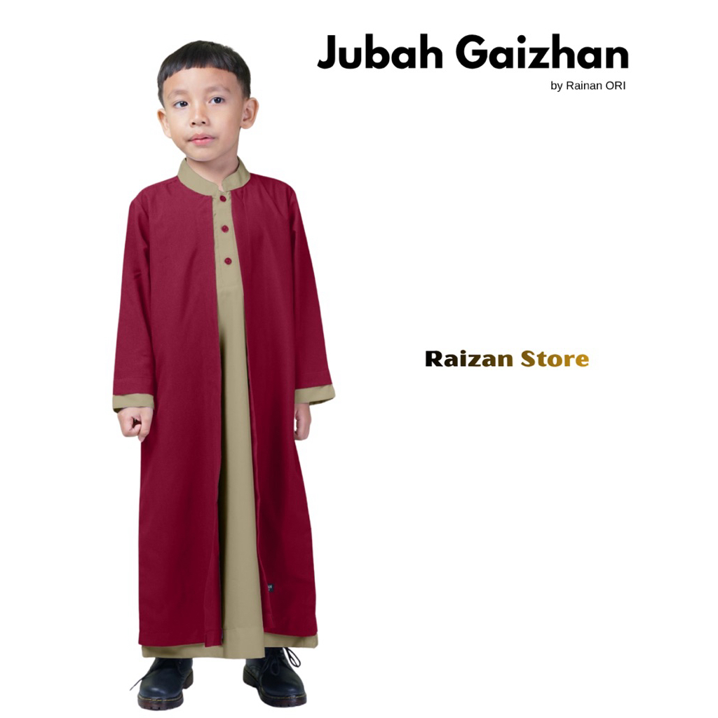 Jubah Anak Laki Laki Gaizhan By Rainan Ori /  Baju Gamis Anak Laki Laki 1-13 Tahun Terbaru