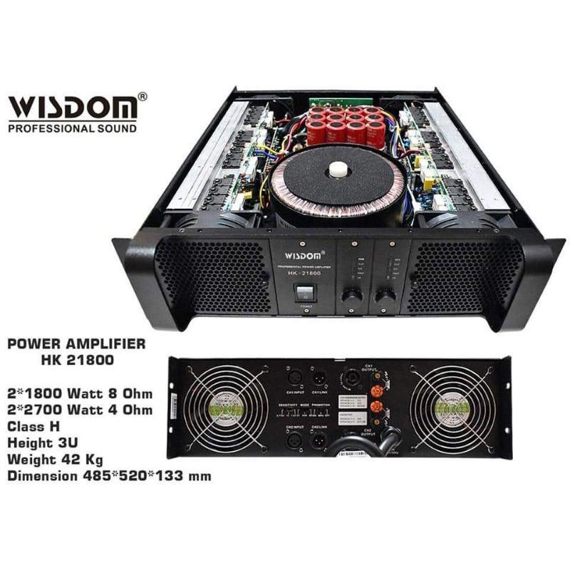 Power Amplifier Wisdom HK21800 / HK 21800 – Original Garansi resmi 1 th