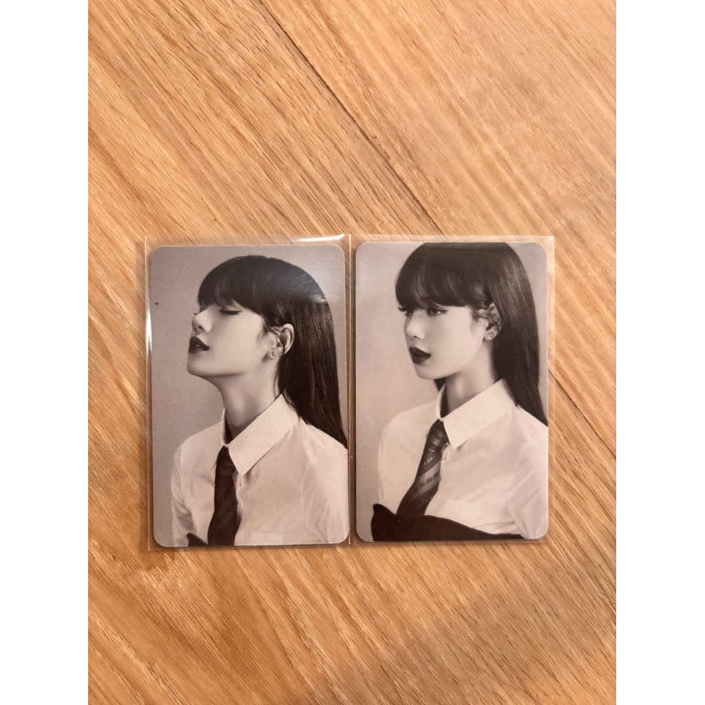photocard blackpink lisa lalisa the show cd black&white ready stock