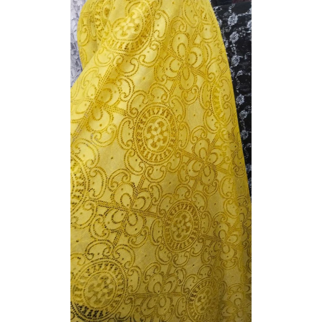 bahan brukat tile premium bahan brukat tile motif bunga bahan kain brokat tile meteran bahan kain br