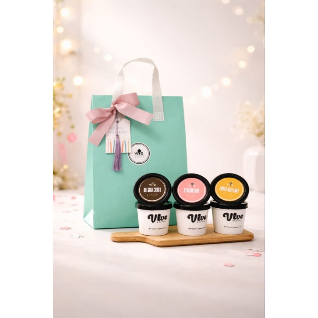Hamper Birthday gift gelato 8 cup