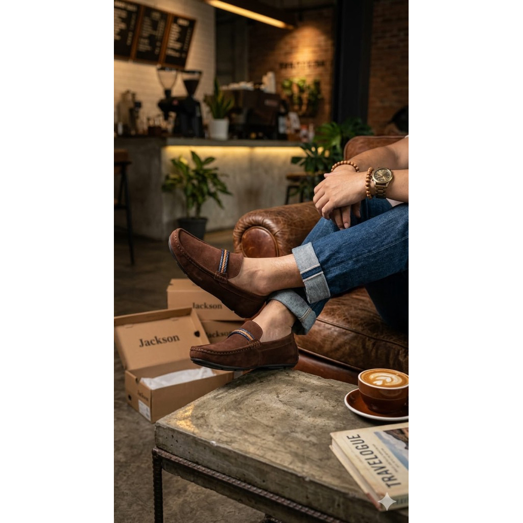 SALE  Sepatu moccasin jackson pria LAUV 1JA original matahari