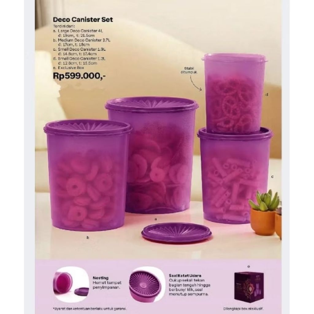 Deco Canister Set Tupperware