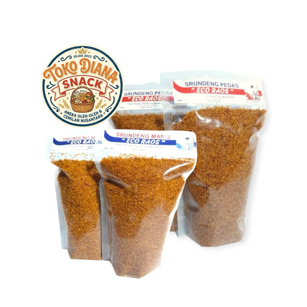 serundeng kelapa eco raos 250 gram srundeng kelapa eco raos 250 gram