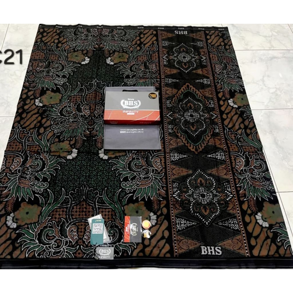 SARUNG BHS INFINITY BATIK SILVER TERBARU ORI