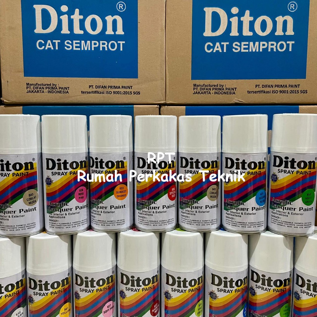 300cc / 300ml - Diton Cat Semprot Glossy Mengkilap Doff Pilox Pilok Interior Eksterior Indoor Outdoo