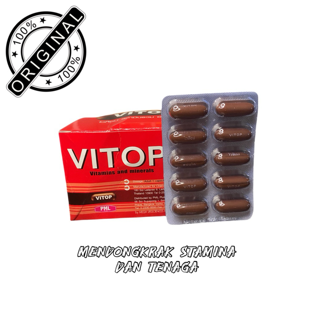 VITOP doping ayam aduan isi 10 butir