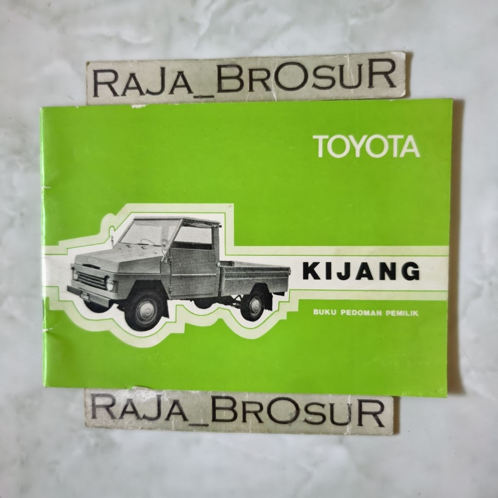 Buku pedoman pemilik Manual Book Toyota Kijang Buaya KF10 1977-1981 ORI Original