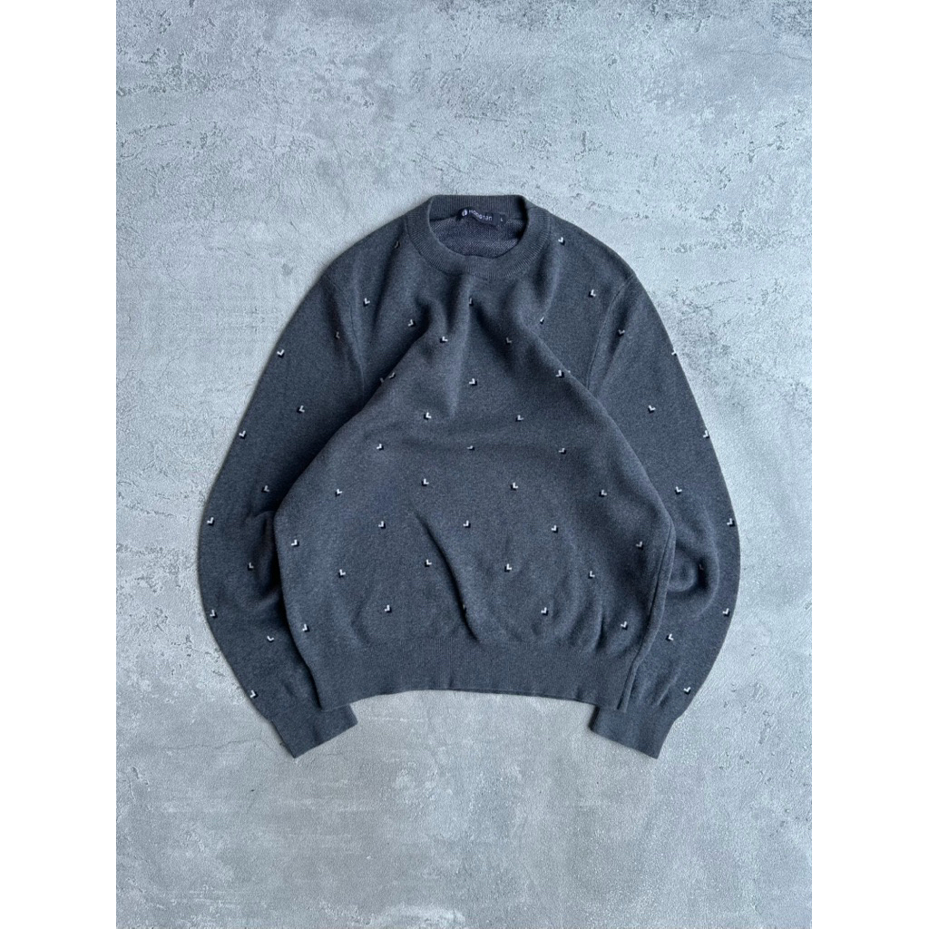 Hangten knitwear vintage basic pattern grandpa sweater old money fashion jumpers streetwear clean ou