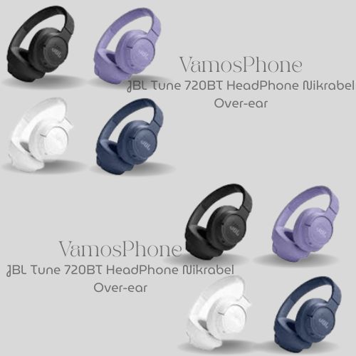 JBL Tune 720BT Over-Ear Headphone Nirkabel Bluetooth 5.3, Hitam, 76 Jam