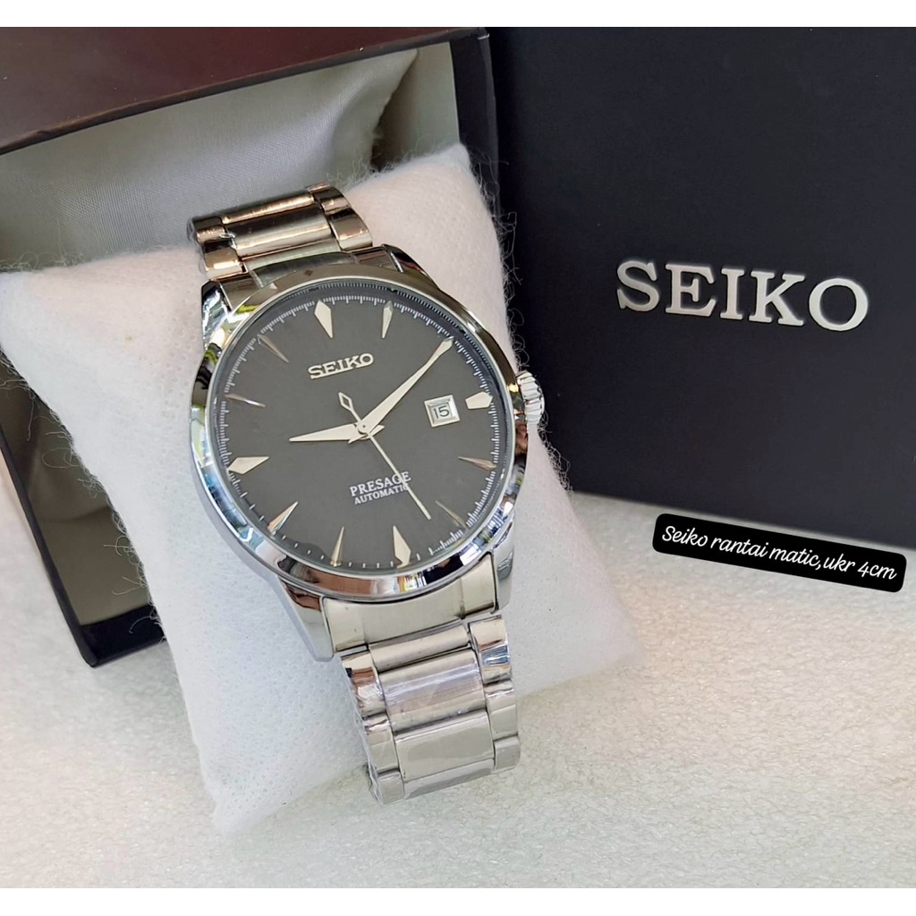 SEIKO PRESAGE JAM TANGAN STEINLESS PRIA MESIN AUTOMATIC PADAT