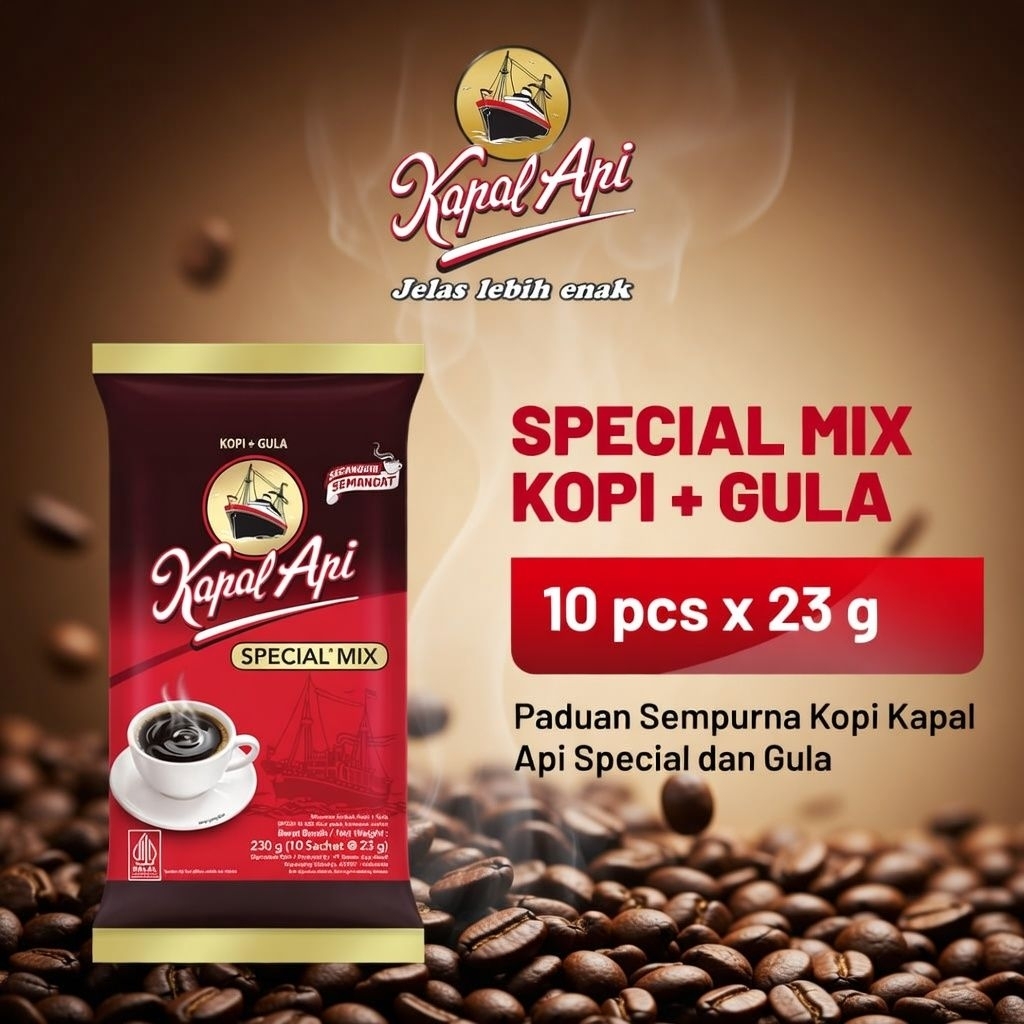 Kopi KAPAL API Special Mix 1 Pack ( 10 x 23 gram )