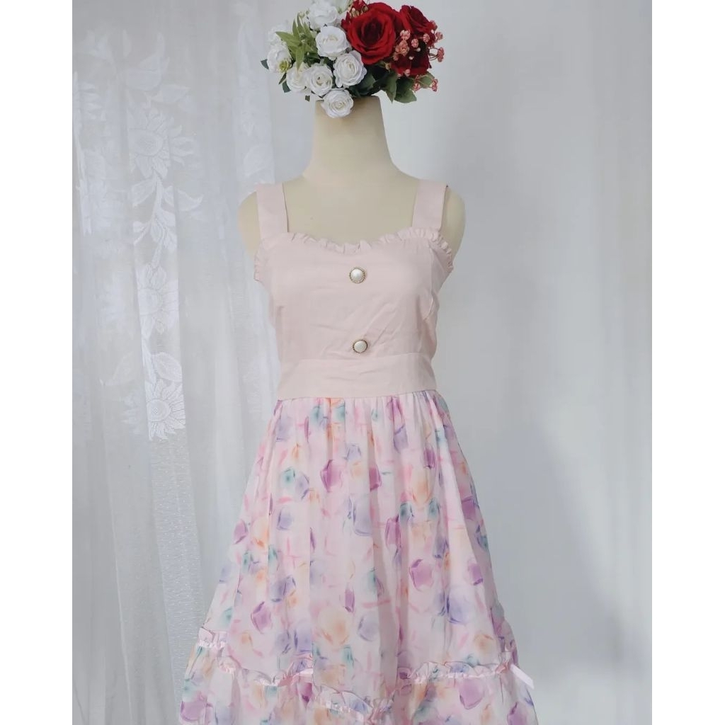Kawaii Lolita Dress Deary DearMyLove Pattern Love Candy Colour