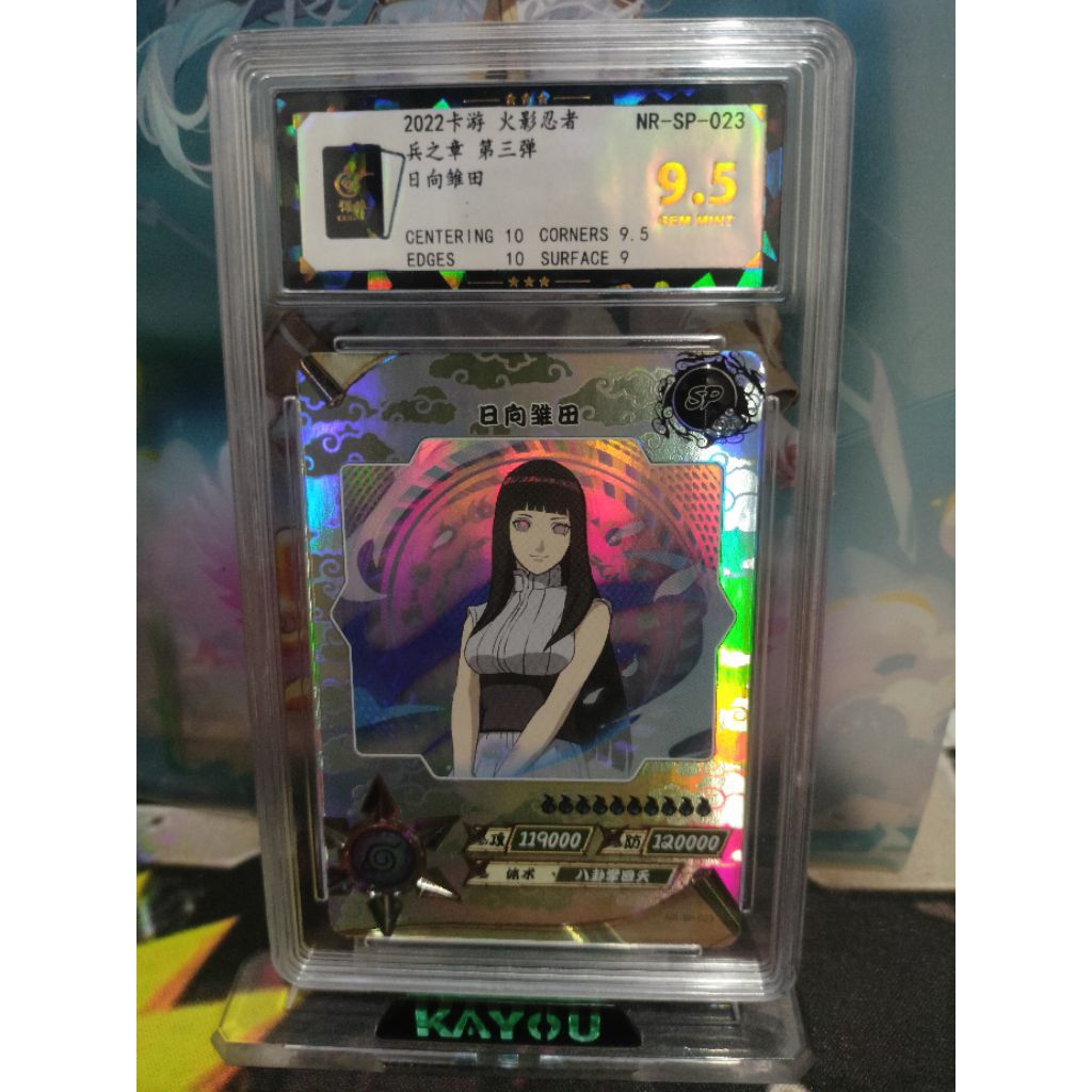 Kartu naruto kayou SP HINATA KTP GRAD 9.5 BAOCUI