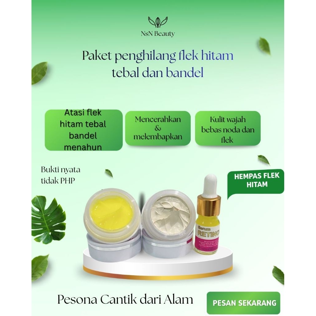 paket penghilang flek hitam tebal membandel dan menahun