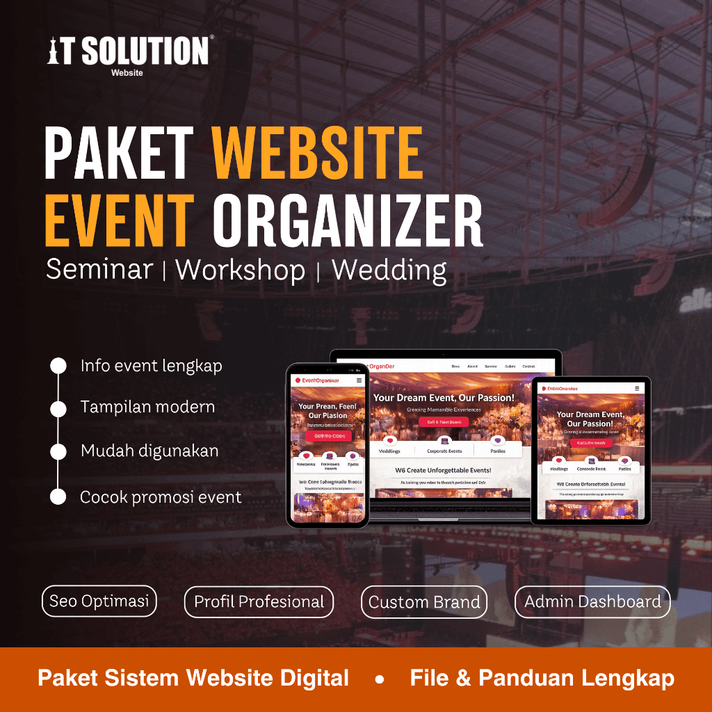 Paket Website Event Organizer Profesional – Website EO Siap Pakai untuk Jasa Event & Wedding Organiz