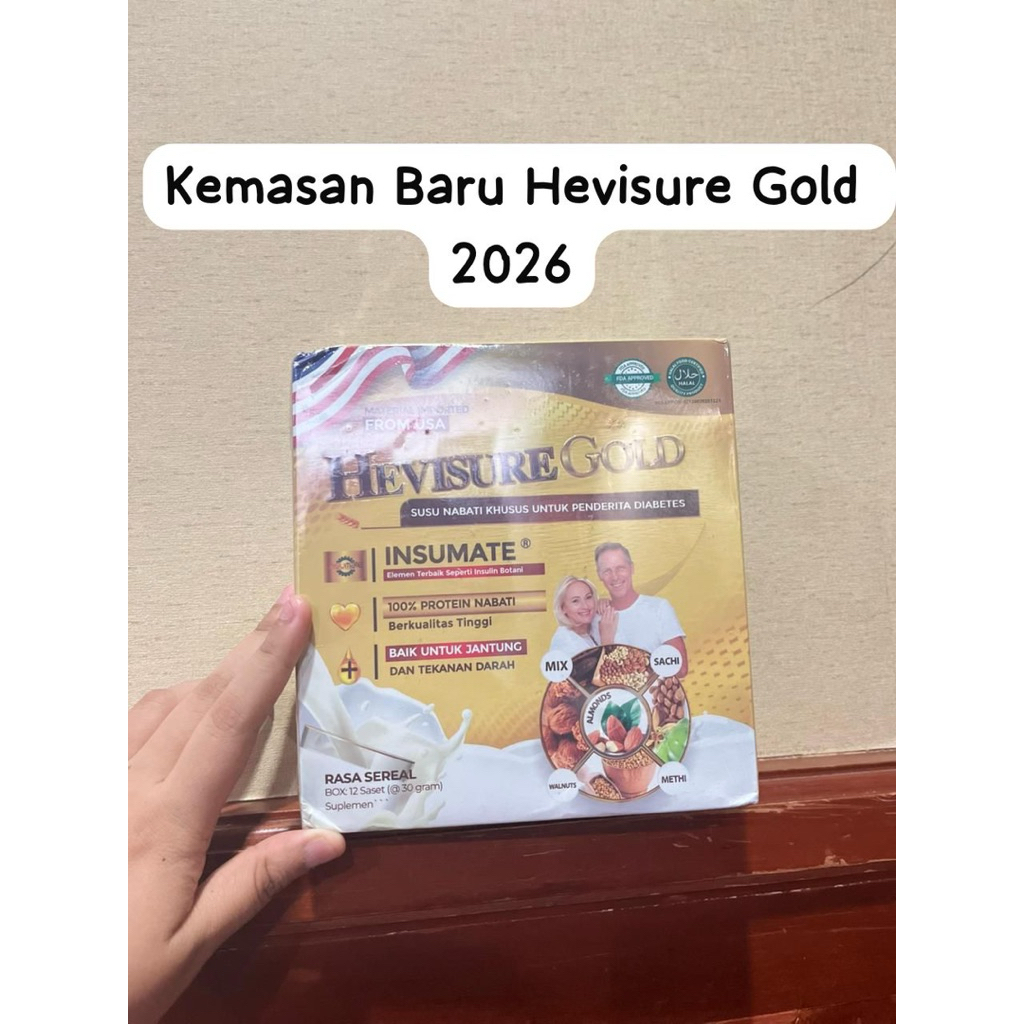 SUSU HEVISURE GOLD KEMASAN BARU 2026 /HEVISURE GOLD BPOM