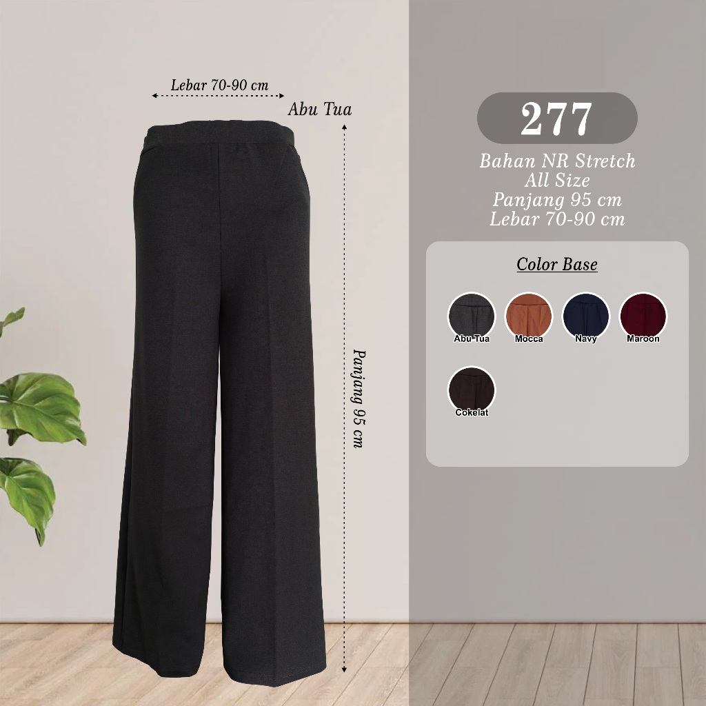 CELANA KULOT WANITA PANJANG BAHAN KAOS - 277