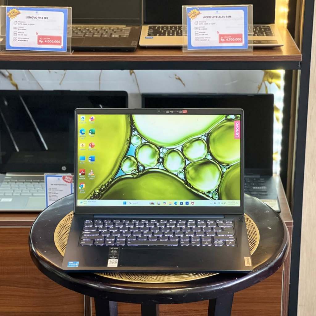 DISKON MURAH LENOVO IDEAPAD 3CORE I3-1115G4/SSD256GB+SSD256GB/RAM4GB/BERGARANSI