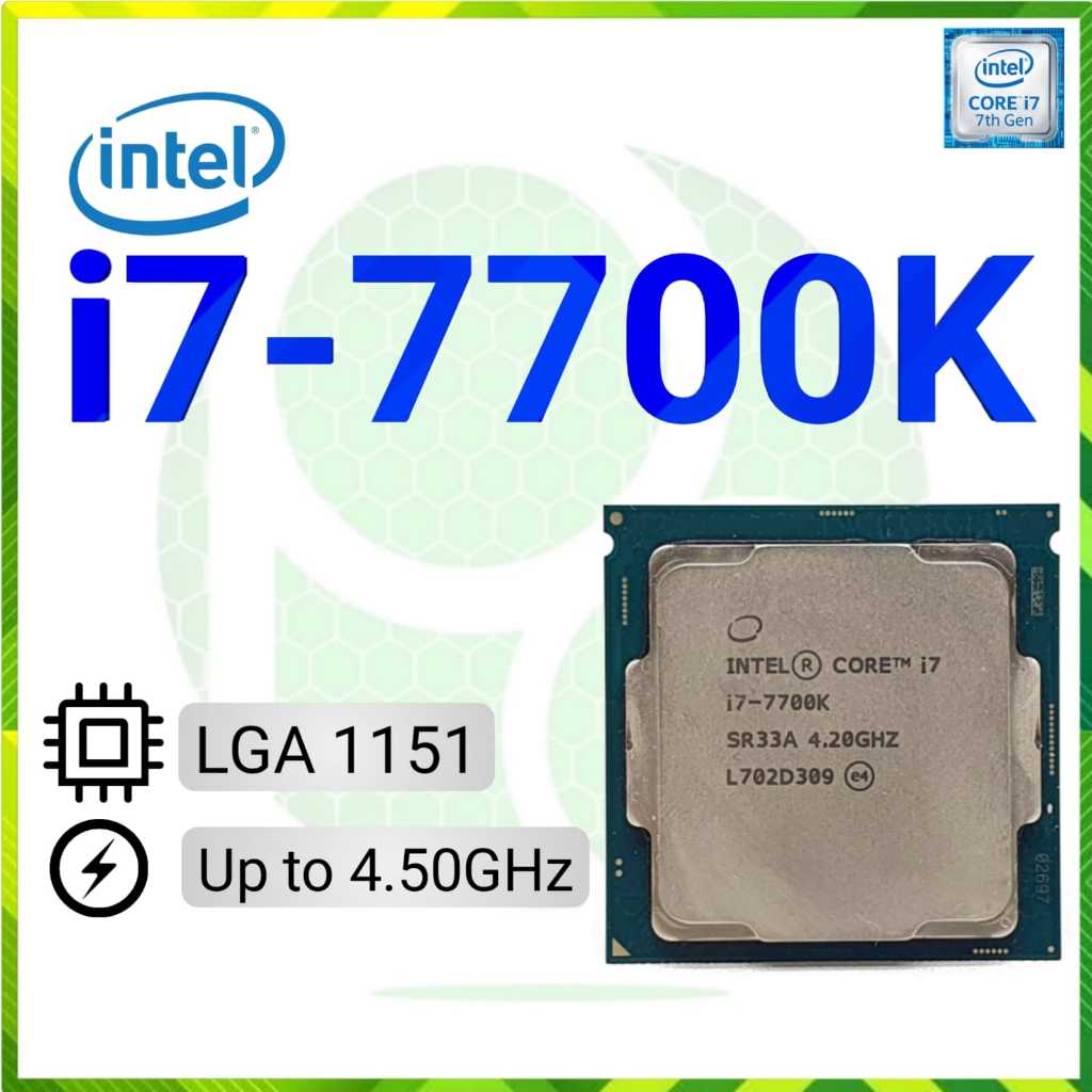 Intel Core i7 7700K up to 4.50GHz - Processor Prosesor CPU i7 7700 K
